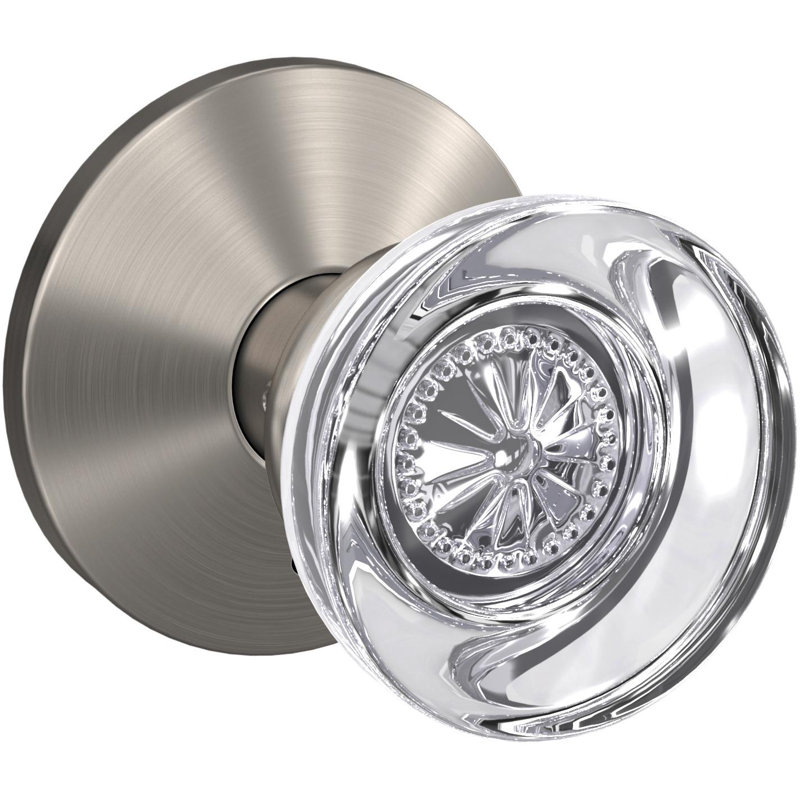 Bouton de porte Hobson, Nickel satiné