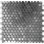1" x 1" Stainless Steel Penny Round Mosaic Wall & Floor Tile