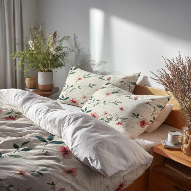 Ensemble de literie 3 pièces French Country, Housse de couette très grand et 2 très grandes t