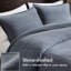 Couette très grande / très grande à motif de sergé délavé très grand / très grand King / King 3 pièces, coton respirant, standard 100, 2 taies décoratives surdimensionnées en coton douillet, élégance, housse de couette l 104 po x L 92 po-121262337
