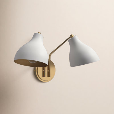Elyse 2-Light Dimmable Armed Sconce
