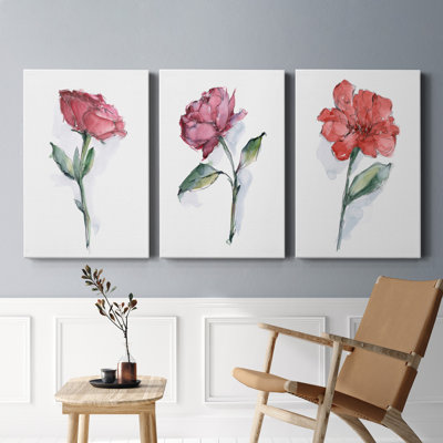 Aquarelle sur toile Contour II de qualité supérieure - Toile tendue avec châssis
