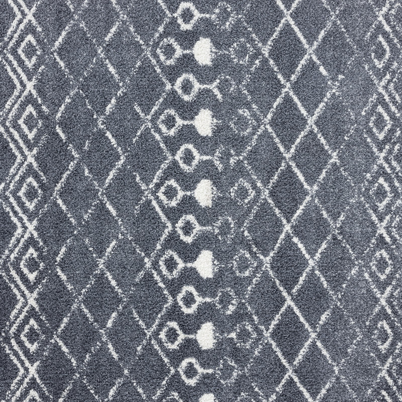 Tapis gris foncé Vezina, Rond 7 pi 10 po