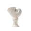 Vase décoratif en céramique blanche, joli petit vase à fleurs blanches pour la décoration intérieure, vases décoratifs en céramique de style bohème d'inspiration nordique moderne