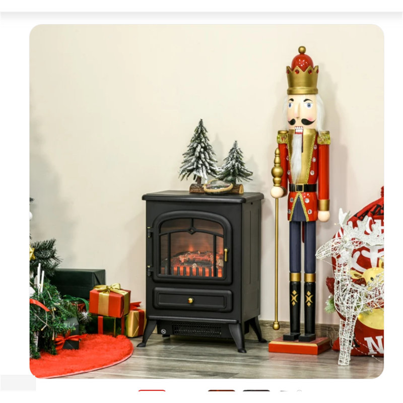 Symple Stuff 41.5cm W Black Electric Fireplace