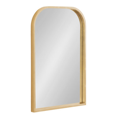 Travis Wooden Basket Arch Wall Mirror for Use as Bathroom Vanity Mirror