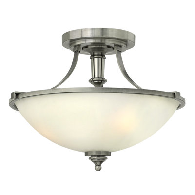 Bellefontaine Glass Semi Flush Mount