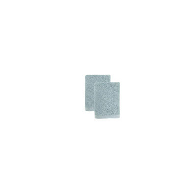 Ensemble de deux essuie-mains en coton turc vert 16 po x 30 po