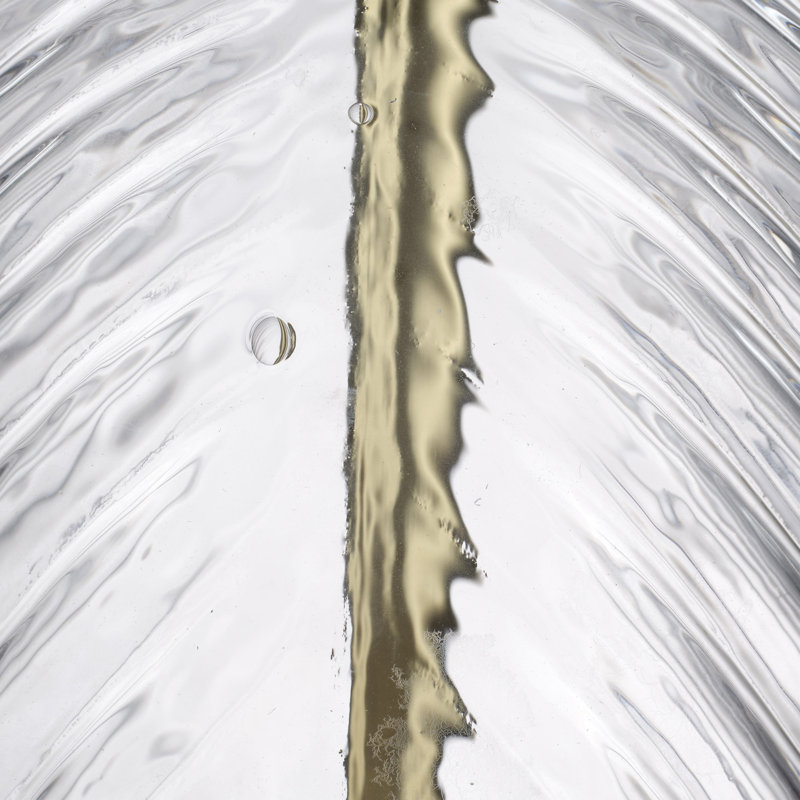 Lampe de table en érable avec abat-jour en lin, verre transparent