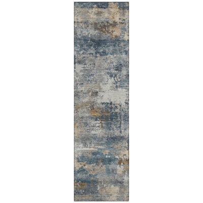 Machine Washable Indoor/Outdoor Wagenen ACN2368 Abstract Rug