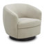 Fauteuil demi-tonneau pivotant rembourré Marcy-101378030