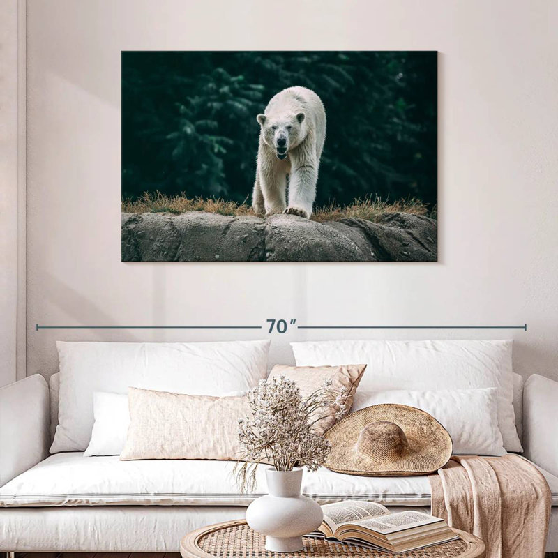 Brampt Angry Polar Bear, 30" H x 45" W