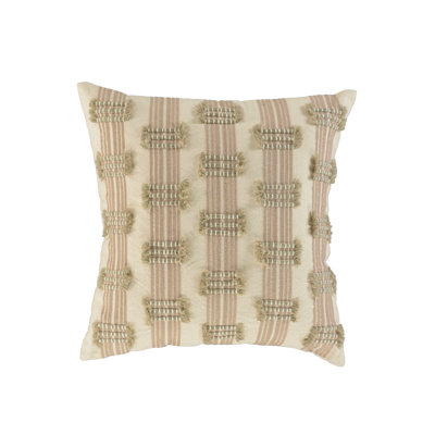 Cotton/Wool Blend Throw Pillow