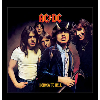 AC/DC - Highway to Hell 12x12 Under Plexi Framed Poster