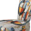 Colorful Mid Century Abstract Fusion I - Chaise d'appoint rembourrée de style Mid-Century moderne, chaise d'appoint abstraite de style Mid-Century-121454225