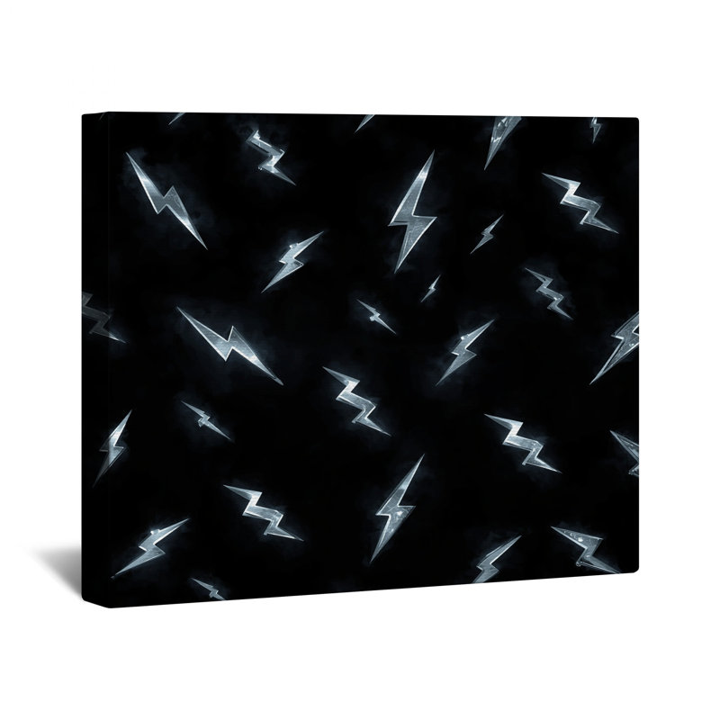 Lightning Bolt Pattern Canvas Gallery Wrap in Many Sizes, 16 x 20 inches