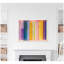 «Vibrant Lines I» par Amy Lighthall, reproduction d'art sur toile encadrée
