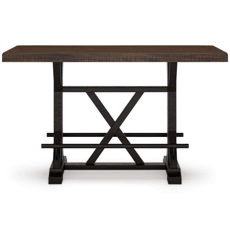 Valebeck 60" Brown and White Reclaimed Wood Counter Height Dining Table