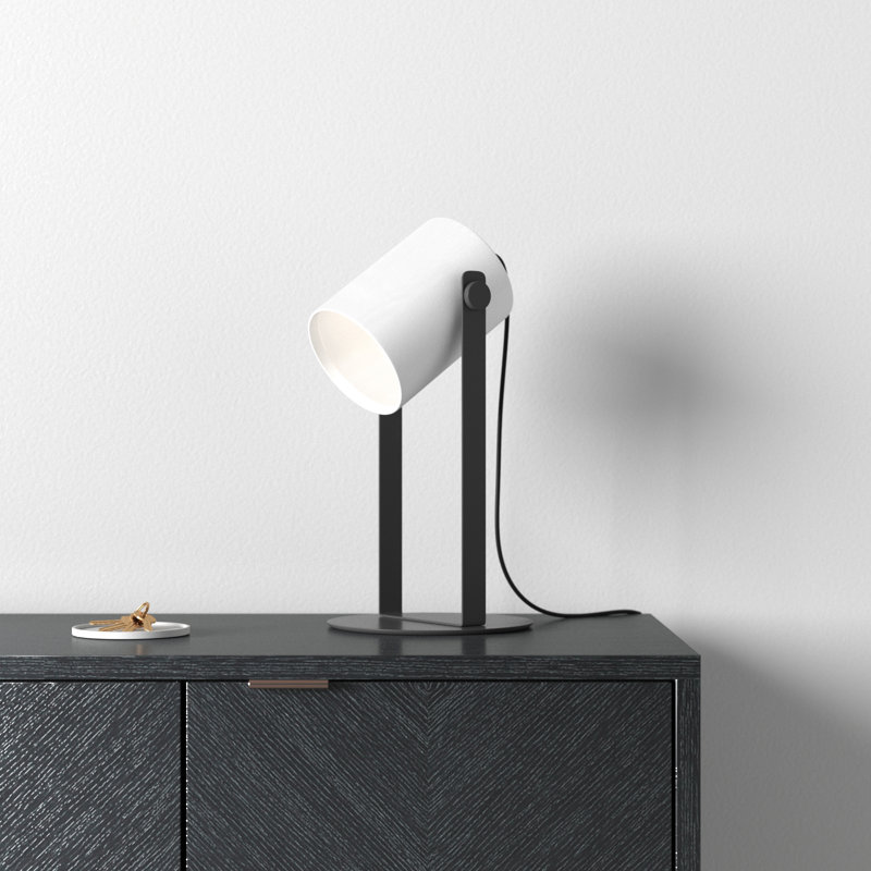 Salletti 16.93" Black Table Lamp