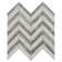11" X 11.8" Herringbone Marble Polished Tile