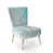 Floral Blue Polyester Blend 3 selected
