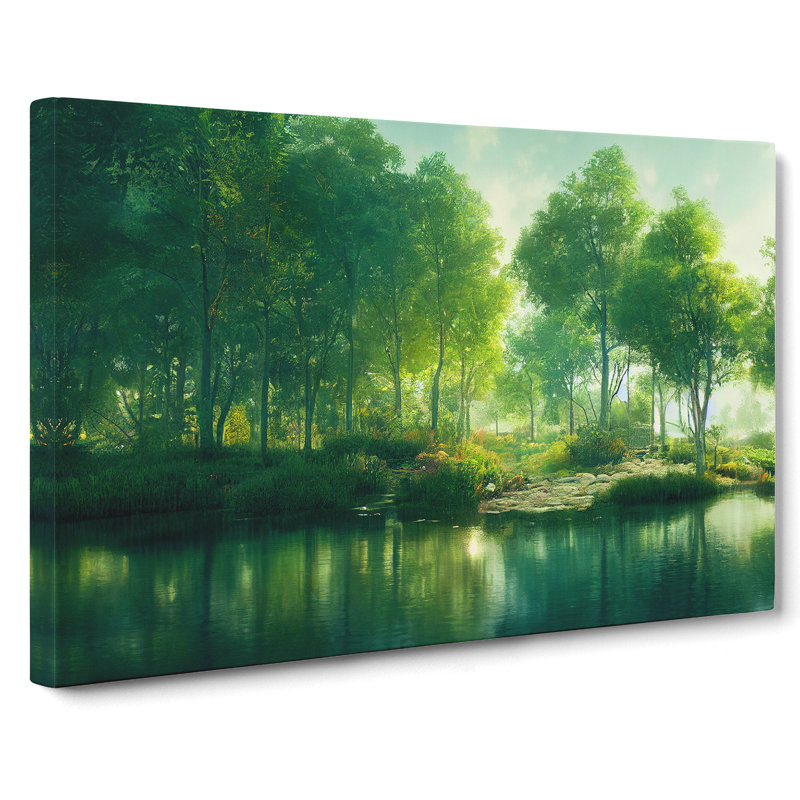 Fantastic Pond - Wrapped Canvas Print, 35cm H x 50cm W x 3cm D