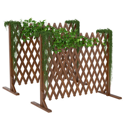 Clôture en bois naturel extensible