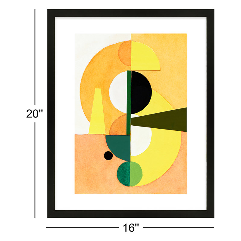 Composition Nr. 19 Painting by Allison Rietta, Black, 16" W x 20" H