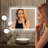 Naliyah LED Bathroom Mirror, Dimmable Vanity Mirror Anti-Fog Wall Mounted With Lights-1882684498
