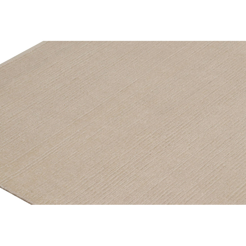 Textural Hand Knotted Wool Area Rug, Square 14'