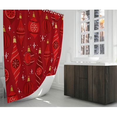 Ornaments Ultra-Thin Lightweight Shower Curtain