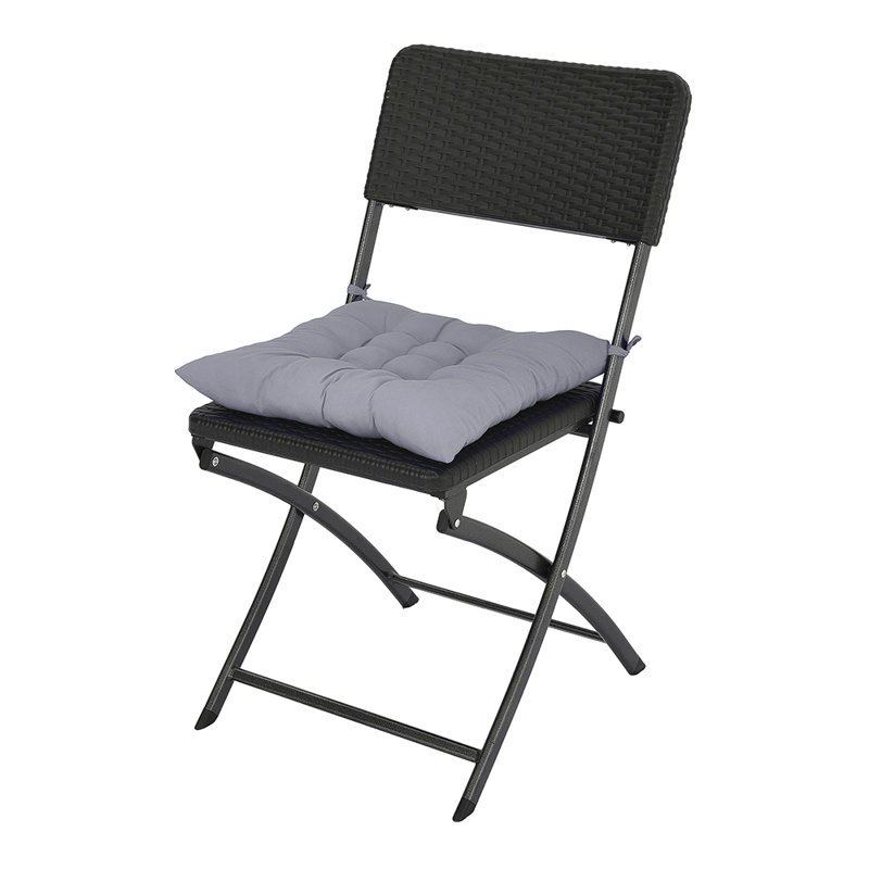 4Pcs Soft Thicken Tatami Seat Cushion, Grey