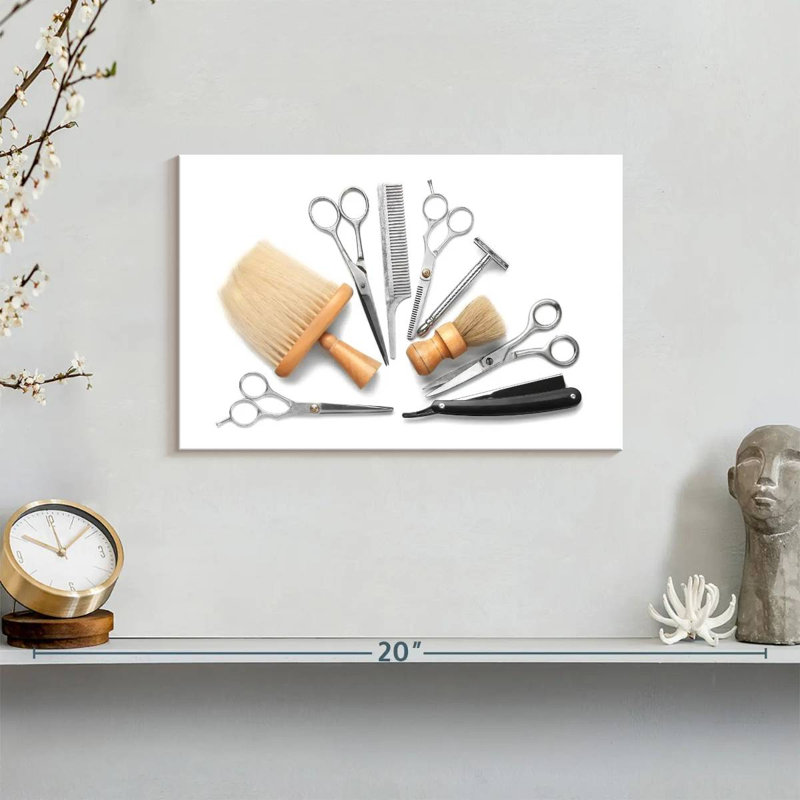 Shuttleworth Barber Set, 8" H x 12" W