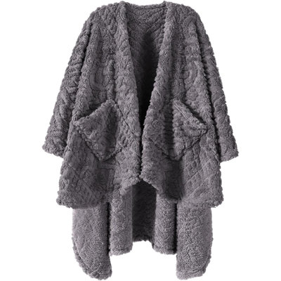 Jeté en sherpa avec poches Wearable