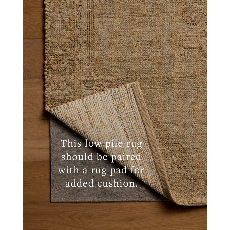 Tapis sauge / blé Magnolia Home par Joanna Gaines x Loloi Oakley, Échantillon 18 po x 18 po