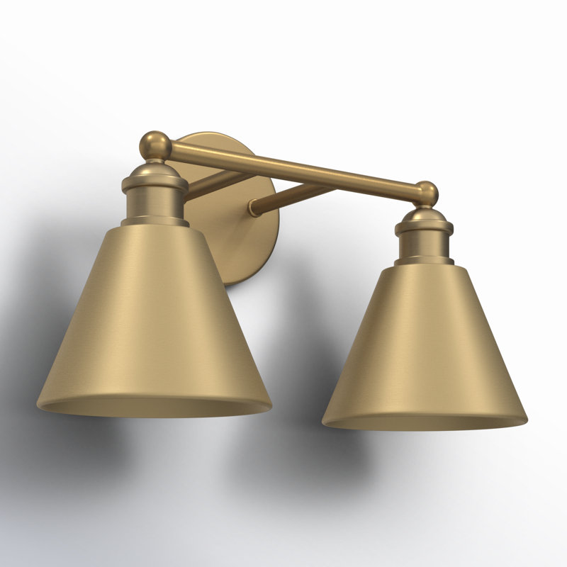 Kera 2 - Light Dimmable Vanity Light in Natural Brass, Natural Brass