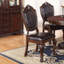 Chaise rembourrée en similicuir 5 pièces