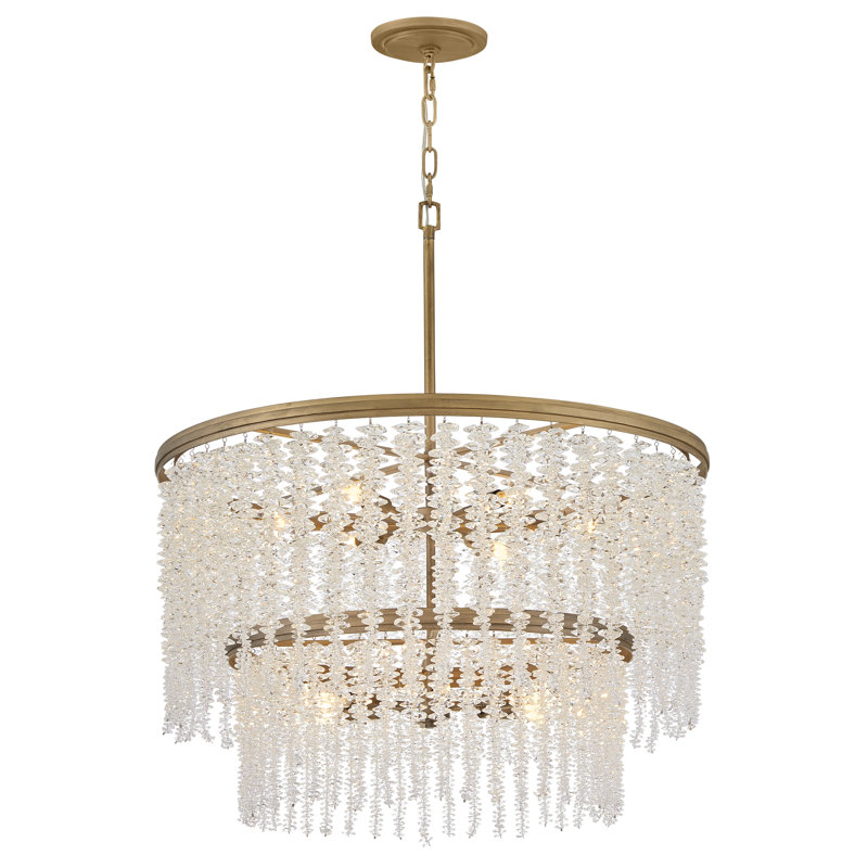RUBINA Medium Chandelier, 20" H x 30" W x 30" D, 12