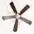 52'' Crystal Shade Ceiling Fan Lamp ,3 Speed ,4 Timing , 5 Reversible Blades Crystal Ceiling Fan ,5PCS*E12  (NO Include Bulb) --  Hand Pull Chain
