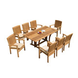 Warwick Outdoor 9 - Piece Teak Dining Set
