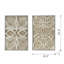 Boîte murale ombrée S / 2 feuilles, 23,5 x 1 x 35,5 po