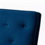 Ensemble de salon en tissu bleu 3 pièces avec capitonnage à boutons H 33,12 po x l 71,15 po x P 29,73 po Arison-1921570515