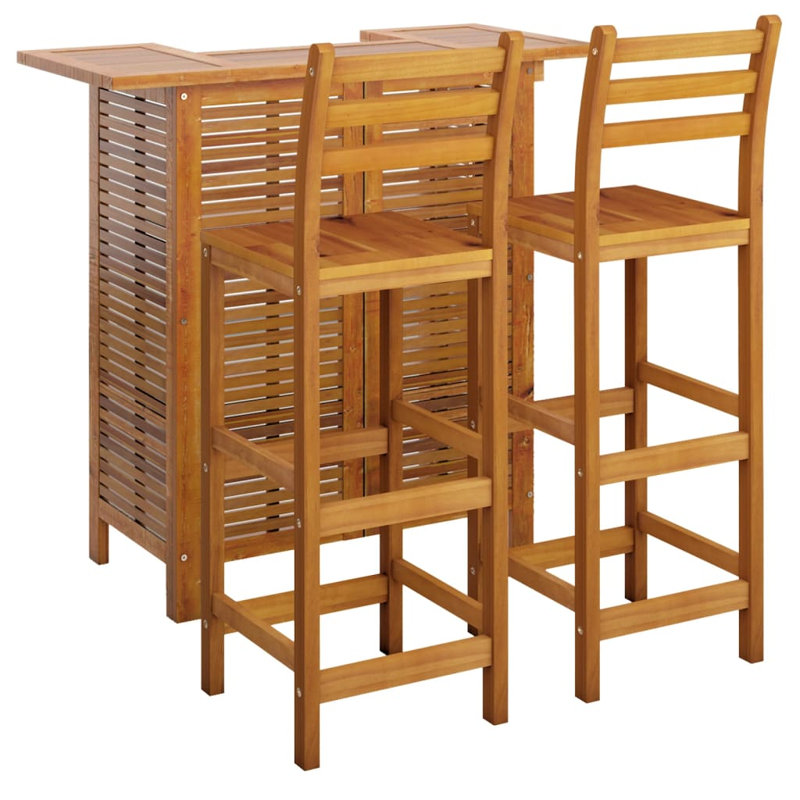 Table de bar d'extérieur avec repose-pieds Garden