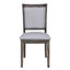 Ensemble de 6 tables de salle à manger extensibles à tréteaux de 76,9 pouces avec rallonge amovible, ensemble de table de cuisine avec chaise d'appoint rembourrée et banc, gris-1292684830