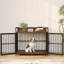 🐾🏡 Mobilier de cage pour chien moderne et multifonctionnel - pour petits chiots de race géante🐕✨, résistant à la mastication et imperméable, 3 tailles disponibles-179402790