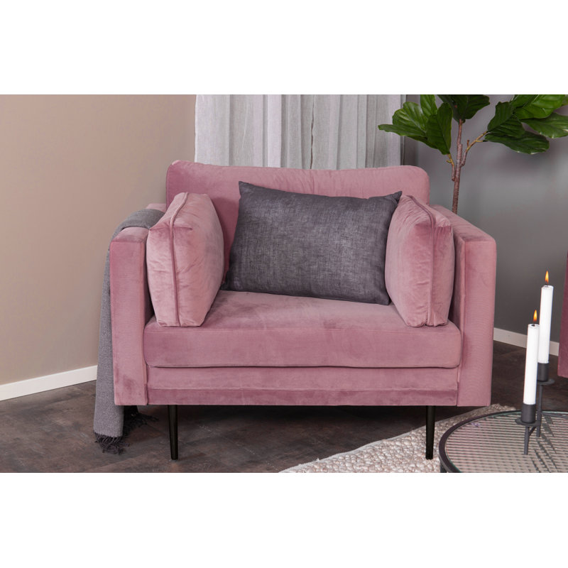 Bertwalda Upholstered Armchair, Pink