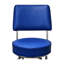 Retro Home Double Ring Upholstered Swivel Bar Stool with Back-10955880
