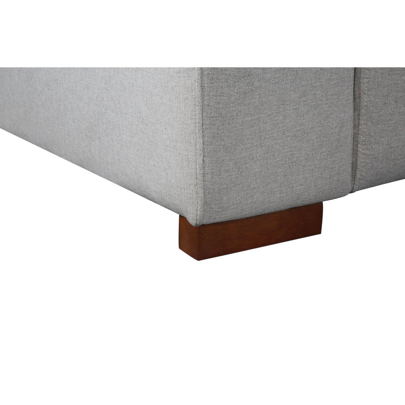 Westford Upholstered L-Shaped Sectional, Right Hand Facing, Gray