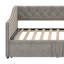 Lit de jour simple rembourré avec couchette-1355888607
