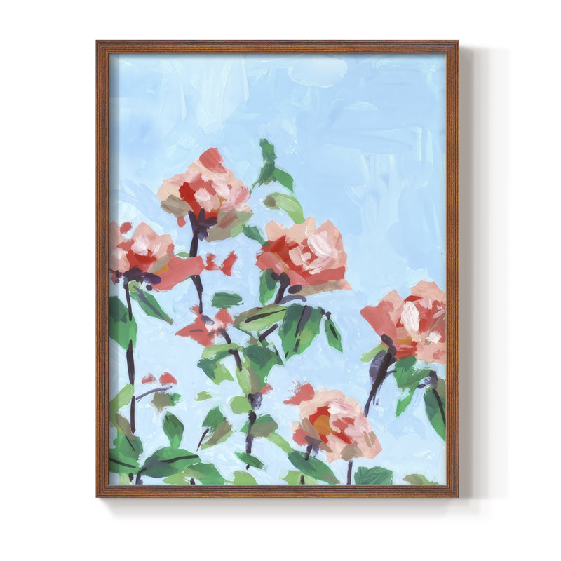«Rose Garden Sky I», Noyer, H 21 po x l 17 po